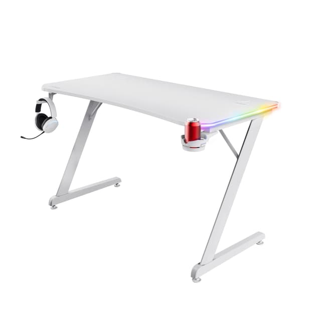 🌌 Trust Gaming GXT 709W Luminus RGB Gaming Tisch mit LED Beleuchtung