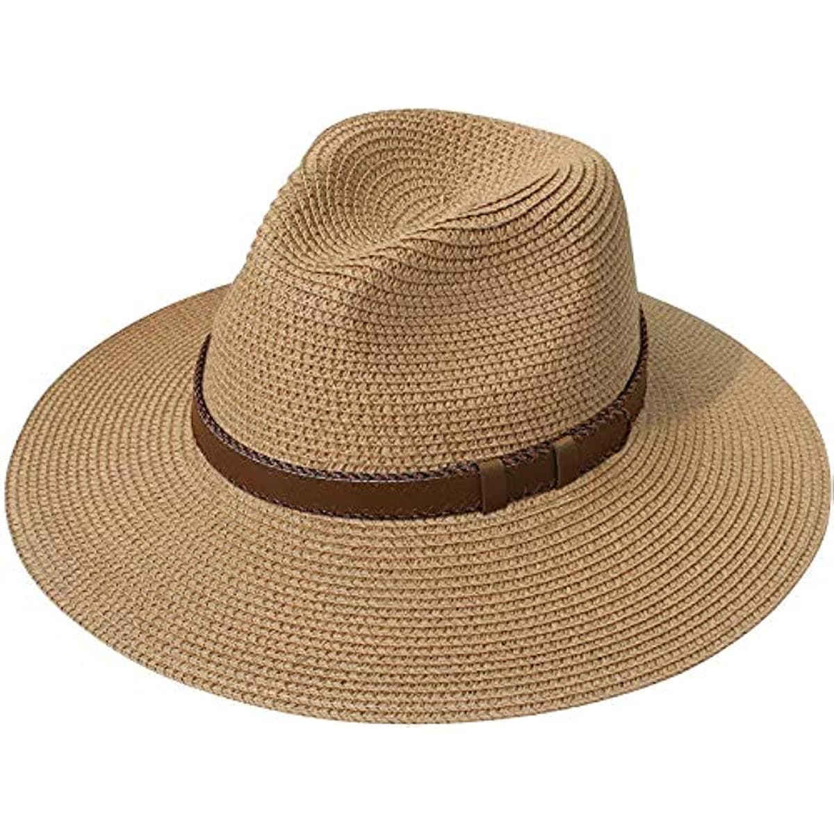 🌞👒 DRESHOW Damen Panama Hut - Sommer Strohhut mit UV-Schutz UPF 50+