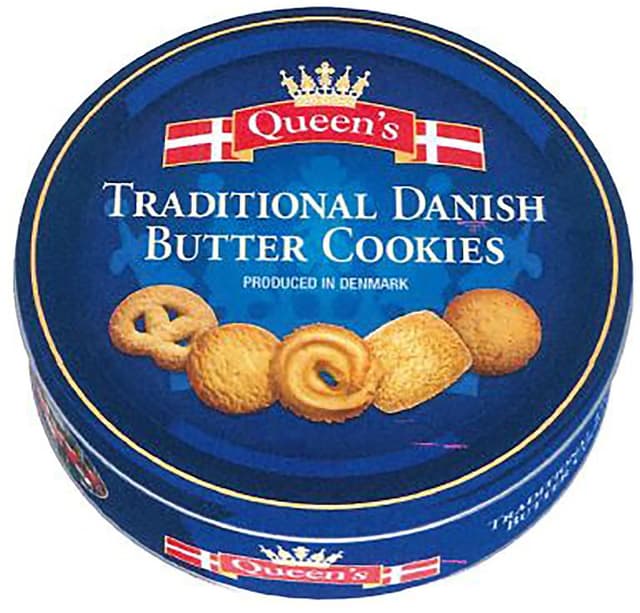 Queen's Danish Butter Cookies 🍪 Traditionelles dänisches Gebäck 500g (1er Pack) - Angebot