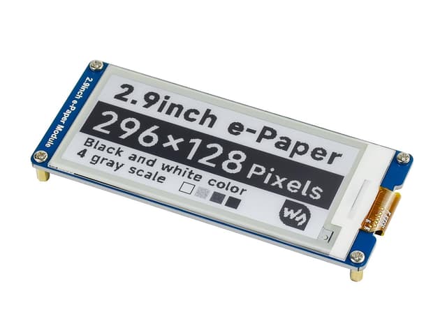 🌟📺 Waveshare 2.9 Zoll E-Paper Display Panel Modul Kit 296x128 Auflösung E-Ink Elektronischer Bildschirm für Raspberry Pi/Jetson Nano/Arduino/STM32 🌟📺