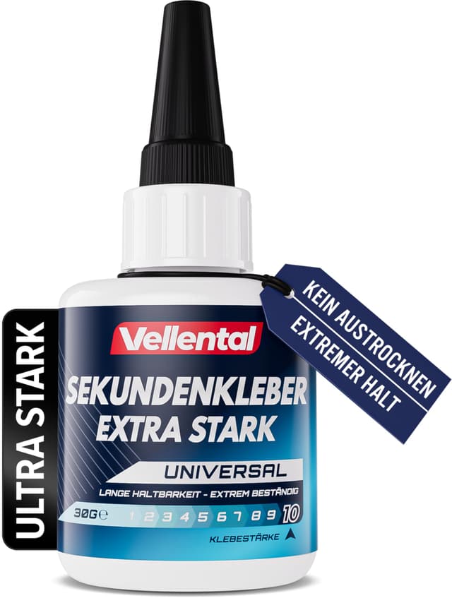 🔥Sekundenkleber Gel Extra Stark universal🔥 - Superkleber wasserfest, hitzebeständig & mit Nadel Verschluss