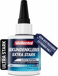 🔥Sekundenkleber Gel Extra Stark universal🔥 - Superkleber wasserfest, hitzebeständig & mit Nadel Verschluss Angebot bei HelloDeals