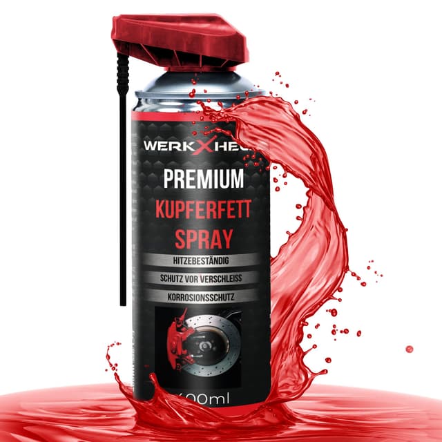 WerkXheld Kupferfett-Spray 400ml 🔥 Hitzebeständiges Kupferspray für Bremsen, KFZ, Ofen & Reifenwechsel