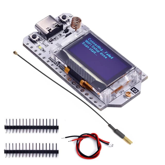 🌟 DollaTek ESP32-S3FN8 LoRa V3 Entwicklungsboard 433~510MHz SX1262 0.96 Zoll OLED Display und Antenne Bluetooth + WiFi Lora Kit für Arduino IOT Smart Home