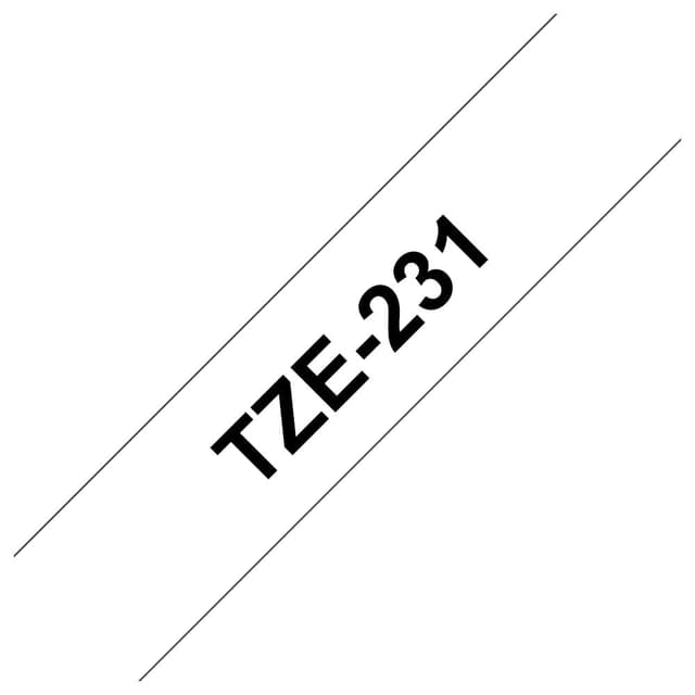 🌟 Brother TZE231 TZe-231 P-touch Schriftband 🌟 - 12mm breit, 8m lang