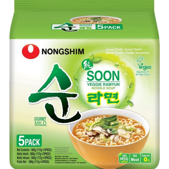 Angebot: Nong Shim Instantnudeln Soon Veggie Ramyun 🍜🥕