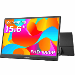 Dopesplay 2025 Neuestes Portable Monitor 15,6 Zoll 🌟 Tragbarer Monitor, FHD 1080P IPS Ultra-schlank 🌈 Angebot bei HelloDeals