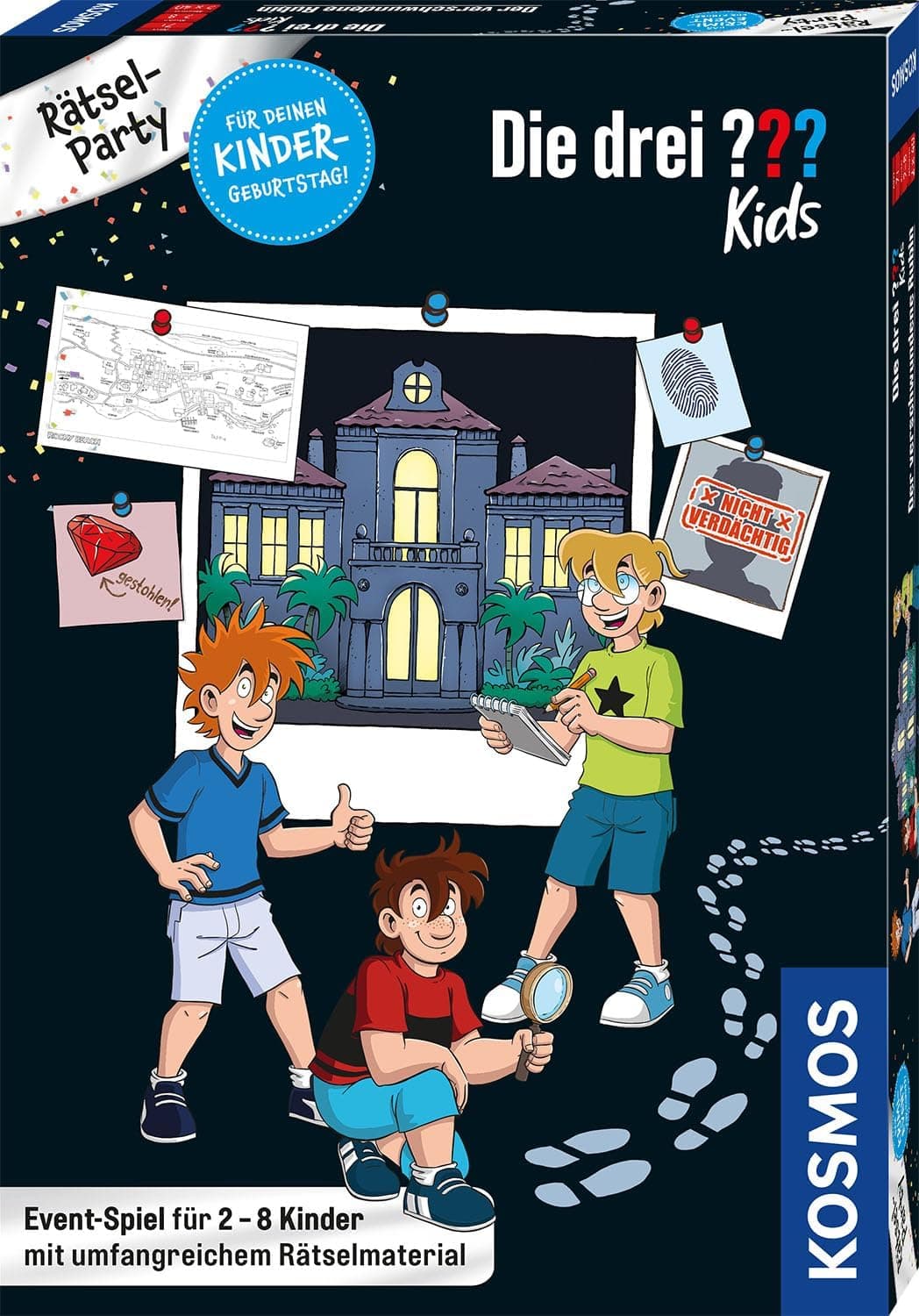 🎉 Die drei ??? Kids Rätselparty 683443 von KOSMOS 🧩🔍