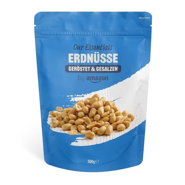 🥜 Super Deal: Amazon Erdnüsse geröstet & gesalzen, 500g 500 g (1er Pack) 🥜