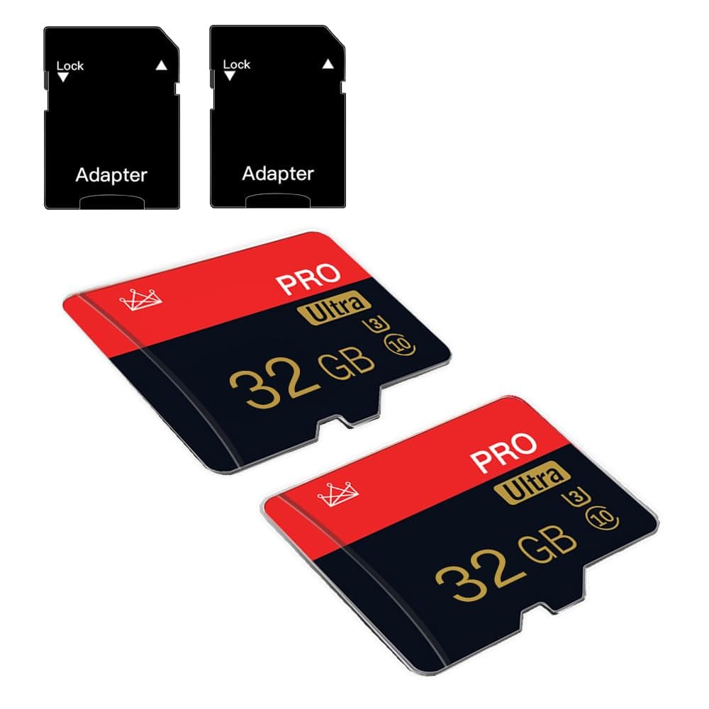 🚀 2er Pack Micro SD Karte 32GB Klasse 10 mit SD Adapter | Hohe Geschwindigkeit Speicherkarte für Tablet, Kamera, Drohne 📸