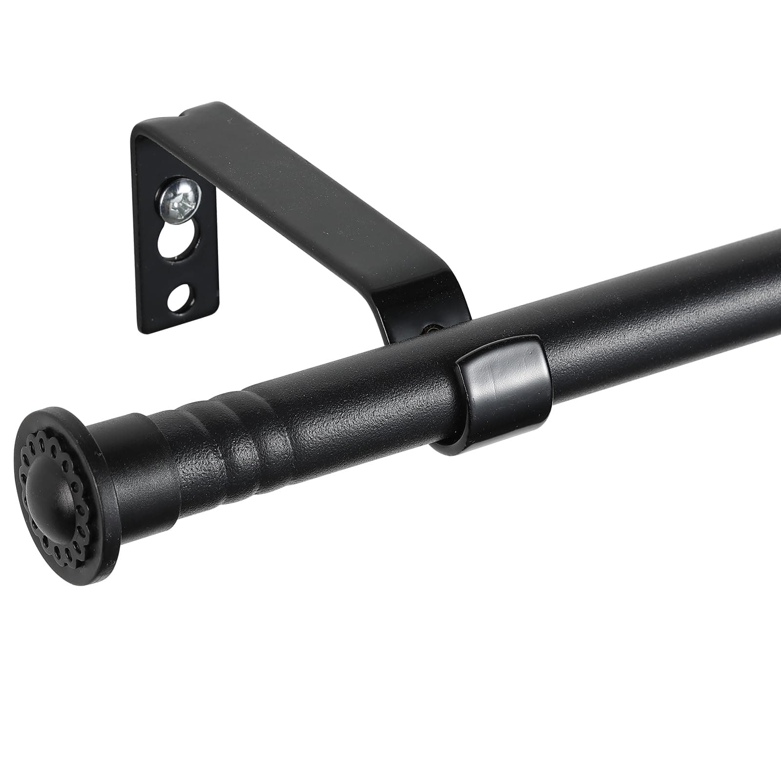 🌟 Starbover Gardinenstange Schwarz Matt 16mm, Ausziehbar 76-116cm 🏡