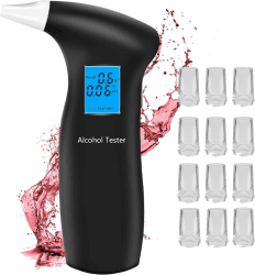🍻🚫 PUTAII Alkoholtester: Professioneller Promilletester mit LCD-Bildschirm und Halbleiter Sensorik Angebot bei HelloDeals
