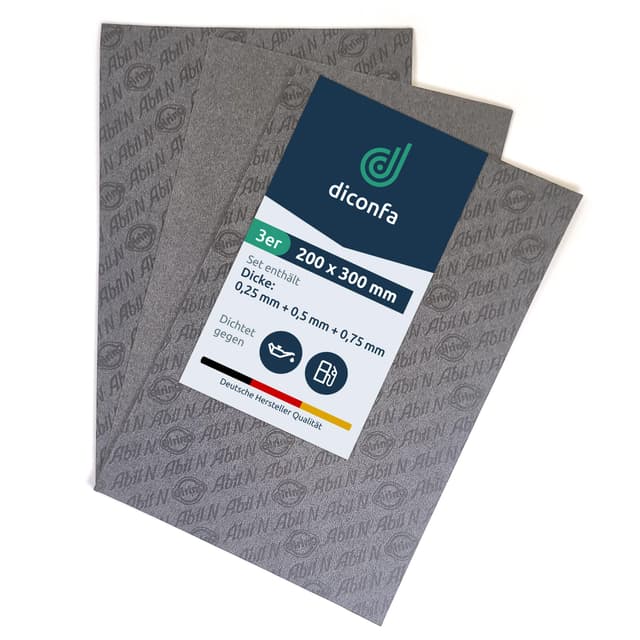 🔥 Angebot! Diconfa 3er SET DIN-A4 Dichtungsbogen Elring Abil N - Universal Dichtungsmaterial