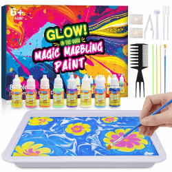 🎨 Hapikids Bastelset Marmorierfarbe für Kinder - Bastelset Kinder ab 6 Jahre 🎁 Angebot bei HelloDeals