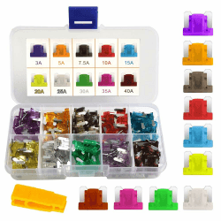 🚗💡 Gebildet Niedriges Profil KFZ Sicherungen Set 100 Stücke 12V-24V Klein Auto Sicherungen Angebot bei HelloDeals