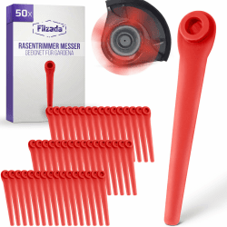 🌿 Filzada® 50x Rasentrimmer Messer für Gardena Kantenscheider & Trimmer - Ersatzmesser - 50 Stk 🌱 Angebot bei HelloDeals