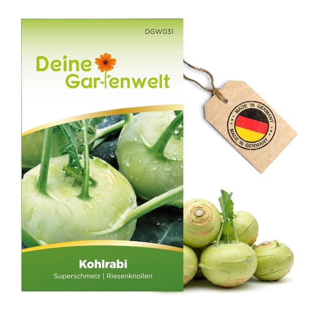 Kohlrabi Superschmelz Samen - Gemüsesamen für 80 Pflanzen 🌱