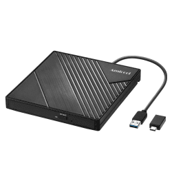Amicool Externes DVD Laufwerk Extern USB 3.0 USB C CD Laufwerk für Laptop Desktop PC MacBook Angebot bei HelloDeals