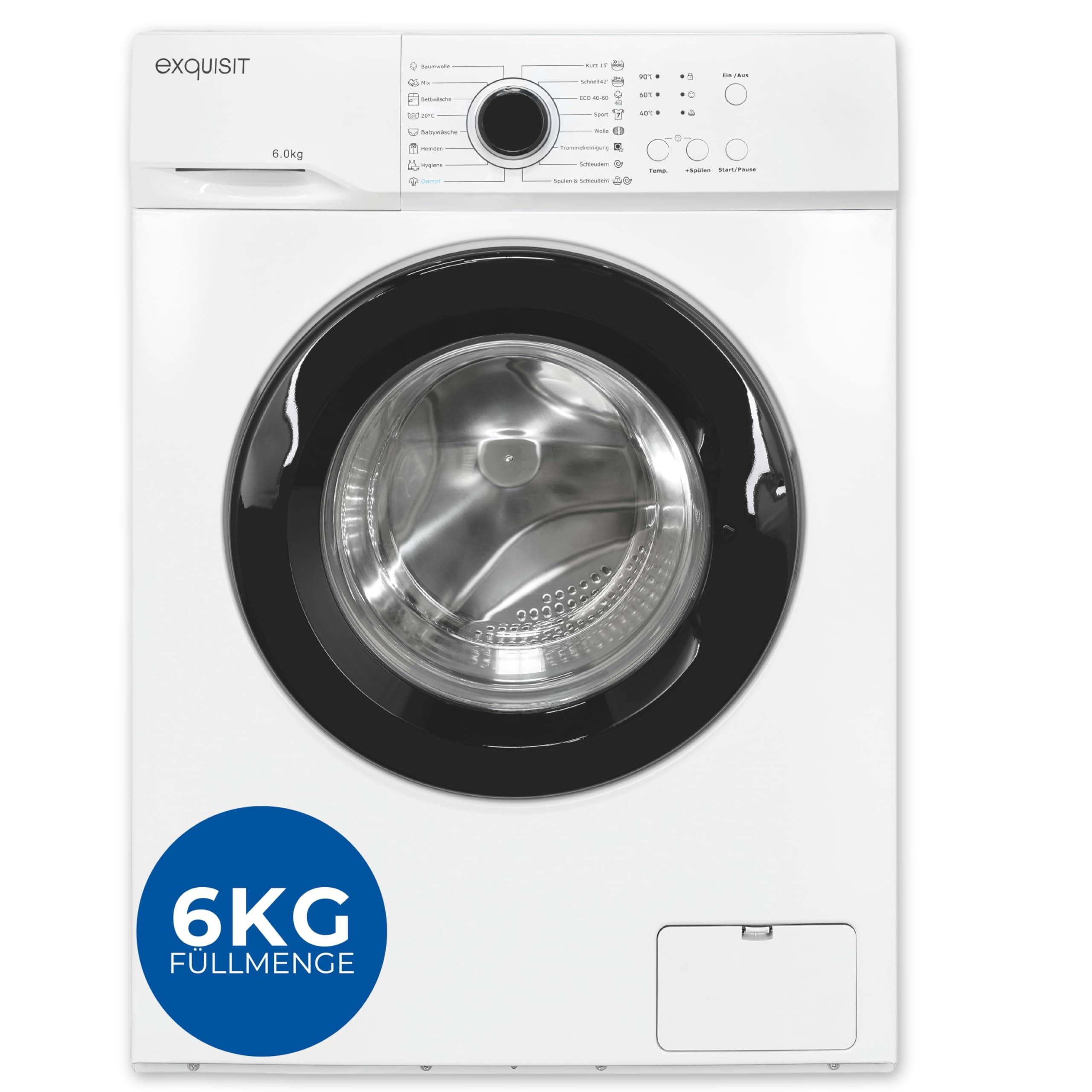 Angebot: Exquisit Waschmaschine 6kg, Energieeffizienzklasse A 🌿🌍