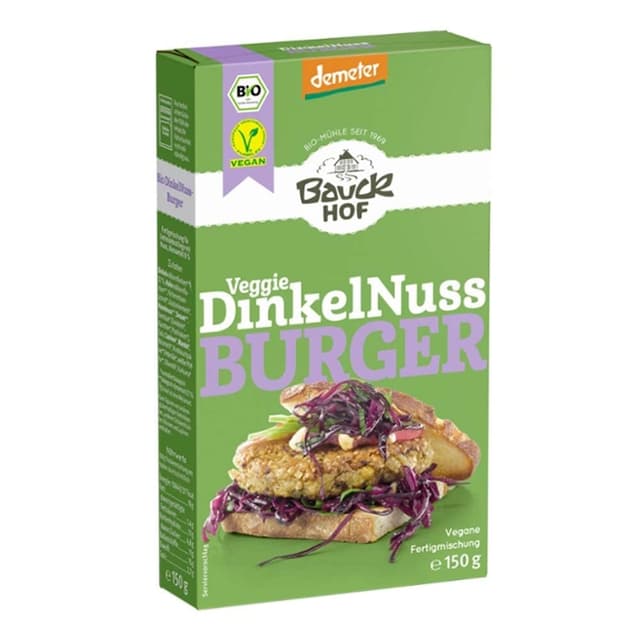 🍔 Dinkel-Nuss Burger 1 x 150 gr 🌾
