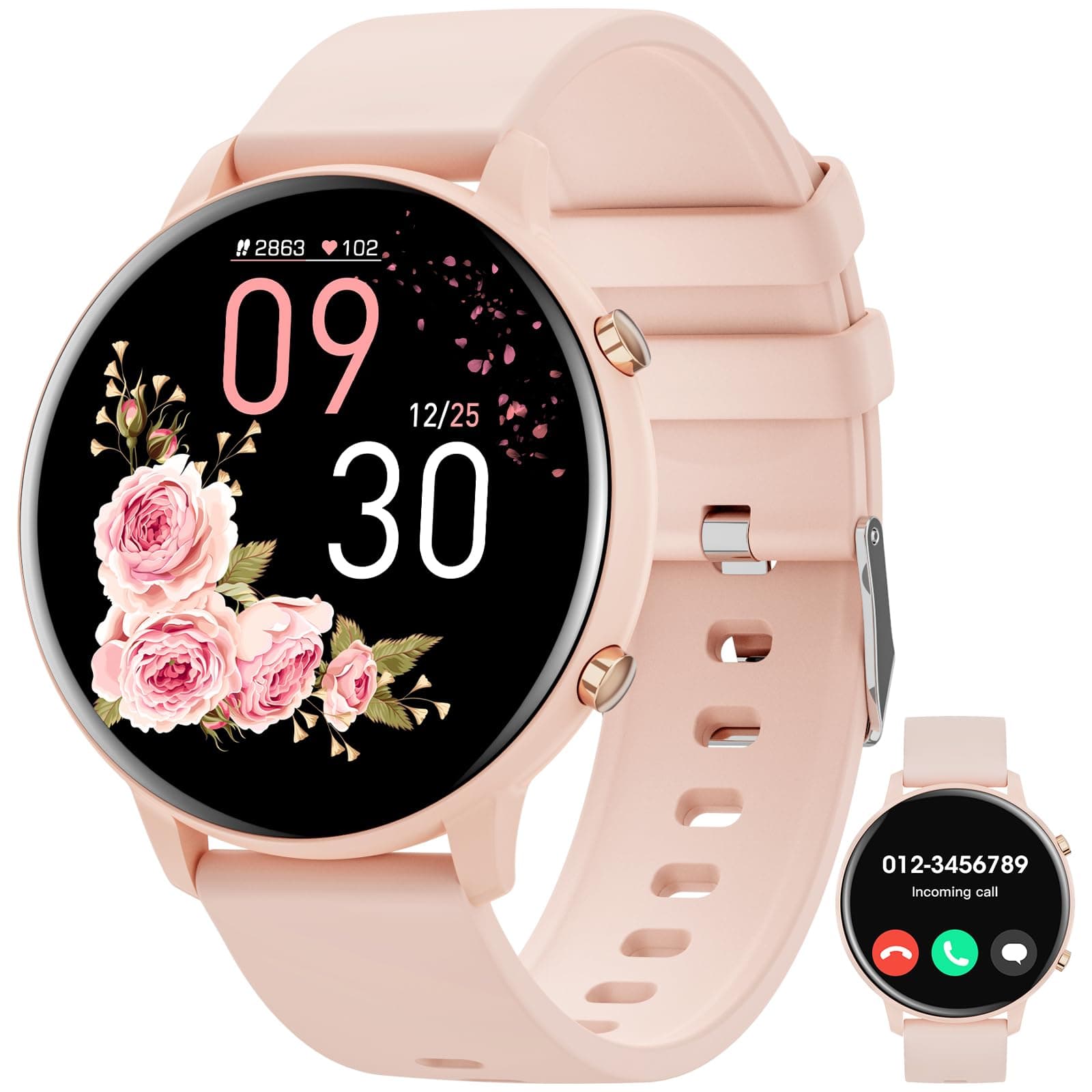 Hwagol Smartwatch Damen Herren mit 1.39'' Touchscreen 🌷🌈