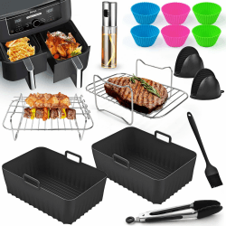 Ninja Heißluftfritteuse Zubehör - Airfryer Zubehör für Ninja Foodi Max Dual Zone AF400EU AF300EU 7.6L-9.5L Angebot bei HelloDeals
