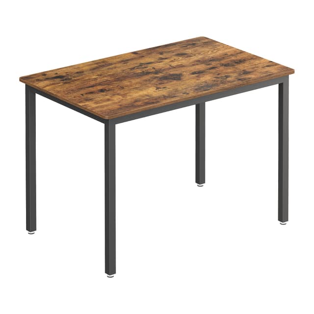 VASAGLE Esstisch, Küchentisch, Industrie-Design, Vintagebraun + Mattschwarz 🍽️🏡