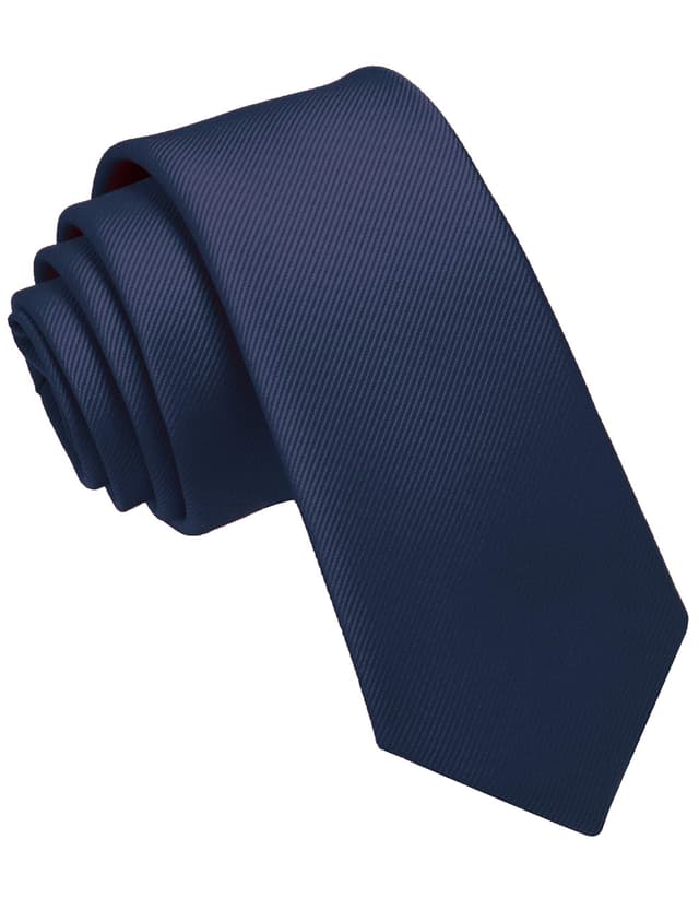 JEMYGINS Schmale Herren Krawatte 6cm Navy 👔🌟
