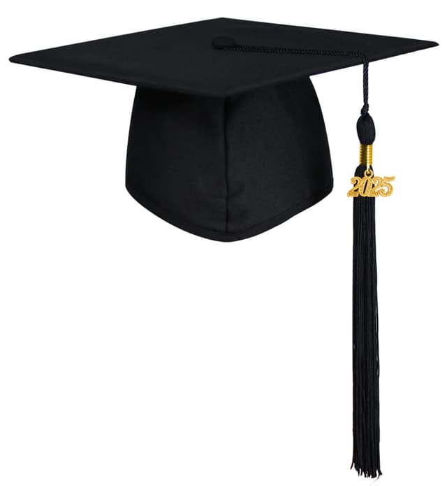 🎓 GraduatePro Doktorhut 2025 Abschluss Hut Bachelor Master Abitur Uni Akademiker Schuluniformen Studentenhut Studienabschluss Kappe Hüte 12 Farbe Schwarz