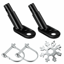 🔧 Vacoulery Fahrradanhänger Kupplung, 2 Stück Fahrrad Anhängerkupplung mit Sicherungsstift Angebot bei HelloDeals