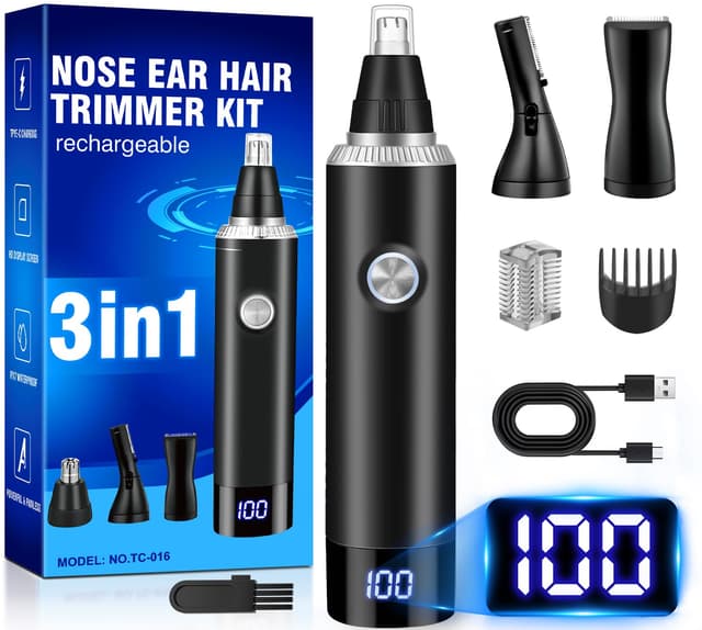 👃 Nasenhaartrimmer 3-in-1 für Herren und Frauen 👂