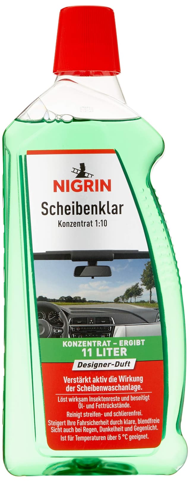 🚗 NIGRIN 72983 Scheibenklar Konzentrat 1:10 1.000 ml 1000 1 l (1er Pack) - Spezialangebot! 🌟