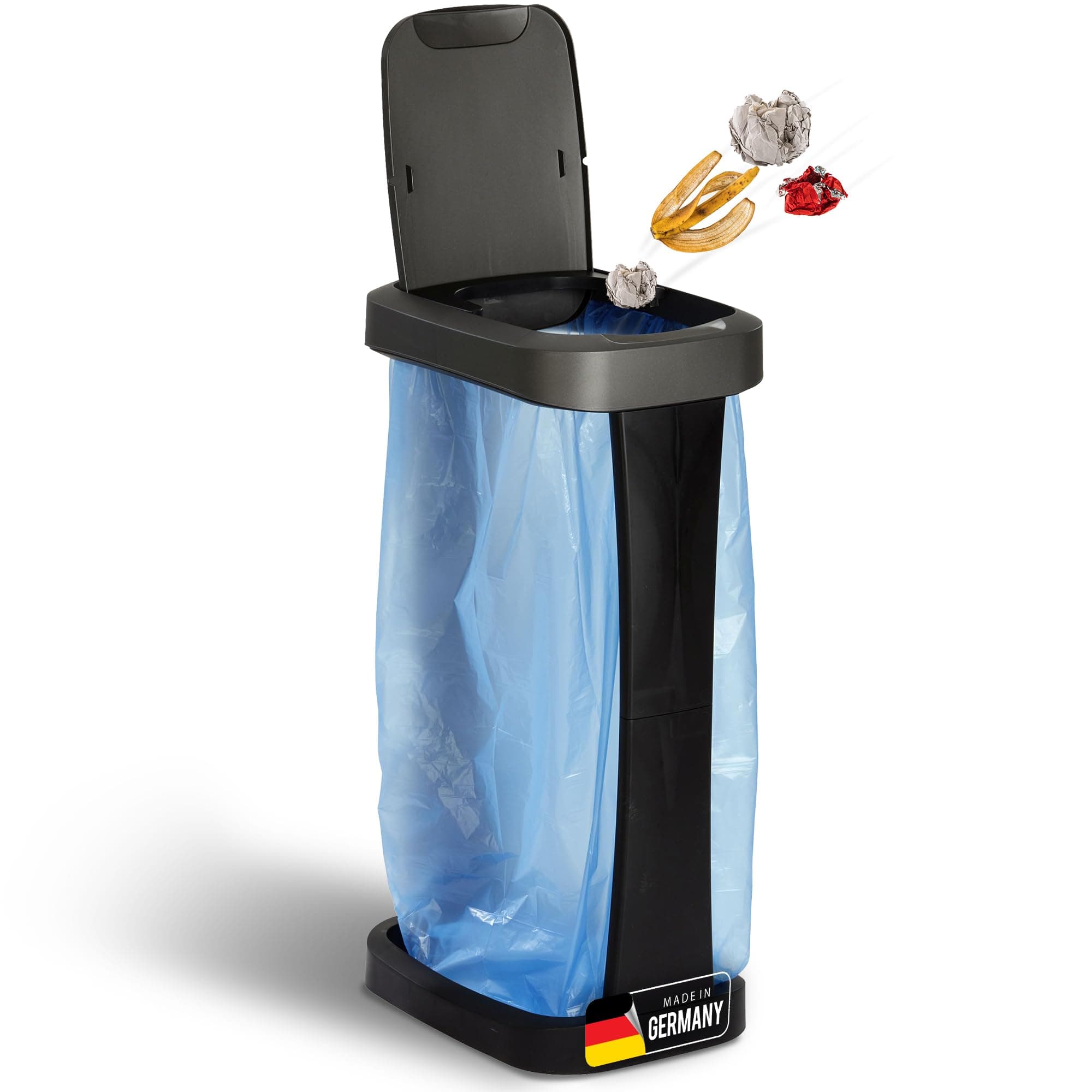 🗑️🌟 Novaliv Müllsackständer mit Deckel für 70L-120L Müllsäcke, Extra Robust & Fester Stand Outdoor Geeignet