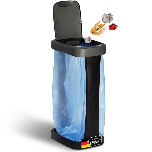 🗑️🌟 Novaliv Müllsackständer mit Deckel für 70L-120L Müllsäcke, Extra Robust & Fester Stand Outdoor Geeignet