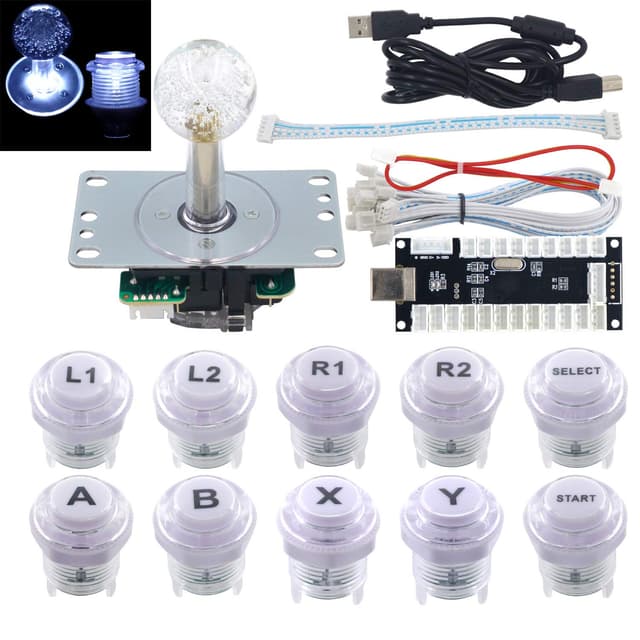 🕹️ LED DIY Kit für Arcade Game - Mechanische Tastatur Schalter & Joystick Controller