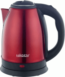 🔥 Hagen Elektrischer Kabelloser Wasserkocher - 1.8L HA5525-RED-Rot ⭐ Angebot bei HelloDeals