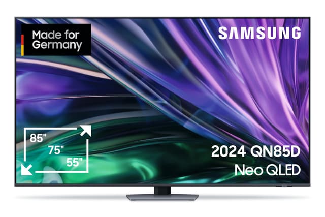 📺 Samsung Neo QLED 4K QN85D UHD Fernseher 65 Zoll (163 cm) [2024] - Mit Dolby Atmos Sound und Gaming Hub! 🎮