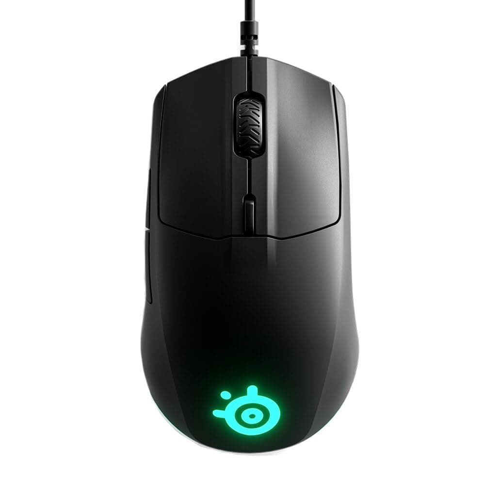 🎮🖱️ SteelSeries Rival 3 Gaming-Maus - Optischer TrueMove Core-Sensor - 8500 CPI - Schwarz