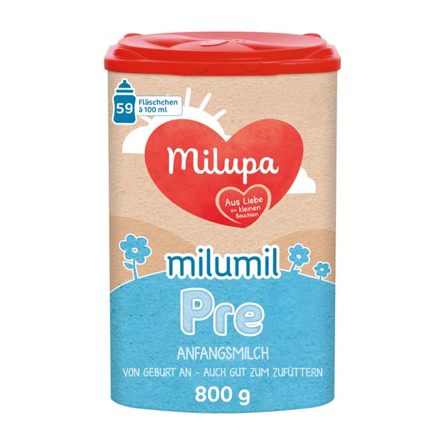 Milupa Milumil Pre – Anfangsmilch von Geburt an – Baby-Milchpulver 🍼