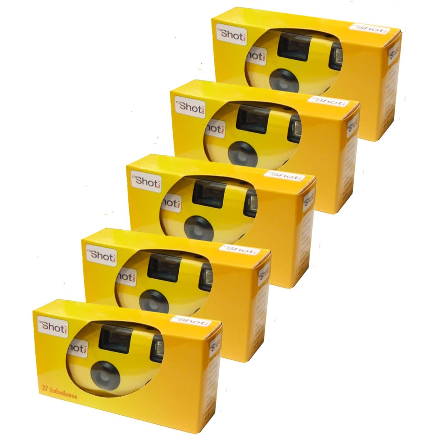 📸🎉 TopShot Einwegkamera Paket mit 5 Kameras! 🎞️📷