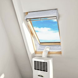 HOOMEE Fensterabdichtung für Mobile Klimageräte Dachfenster 🌬️🪟 Angebot bei HelloDeals