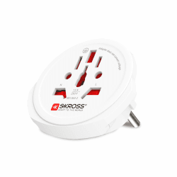 🌍🔌 SKROSS World Travel Adapter für Europa - Stromschlagschutz Angebot bei HelloDeals
