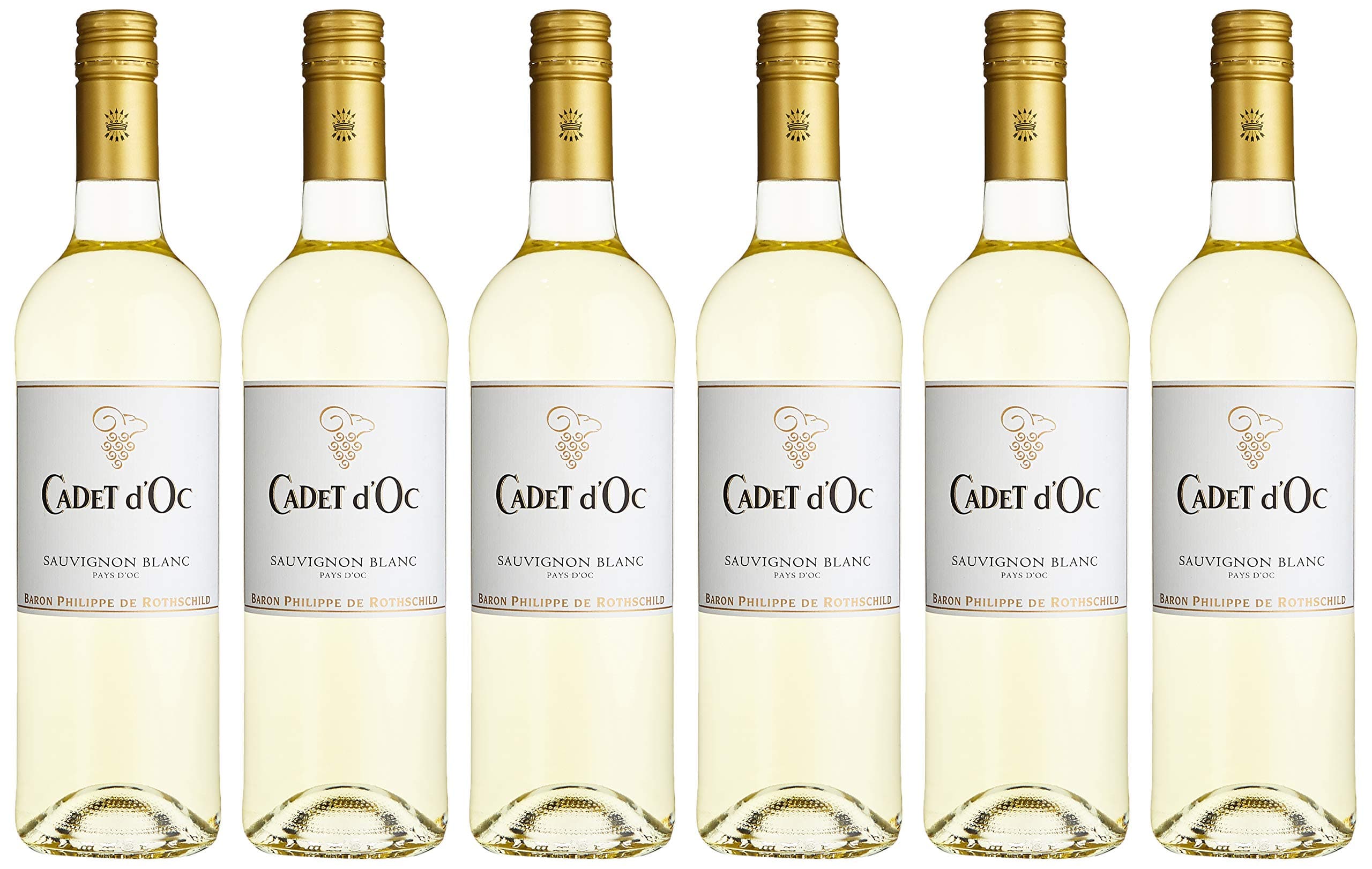 🍇🥂🇫🇷 Angebot: Rothschild Baron Philippe de Rothschild Cadet d´Oc | Sauvignon Blanc | Trockener Weißwein aus Frankreich 6 x 0.75 l