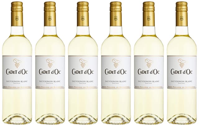 🍇🥂🇫🇷 Angebot: Rothschild Baron Philippe de Rothschild Cadet d´Oc | Sauvignon Blanc | Trockener Weißwein aus Frankreich 6 x 0.75 l