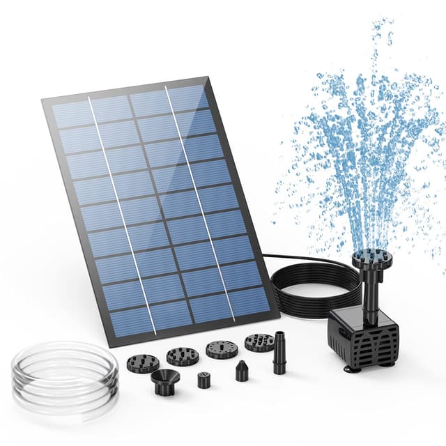 AISITIN Solar Springbrunnen 2.5W DIY Solar Teichpumpe 2025 Upgrade 🌞🌿