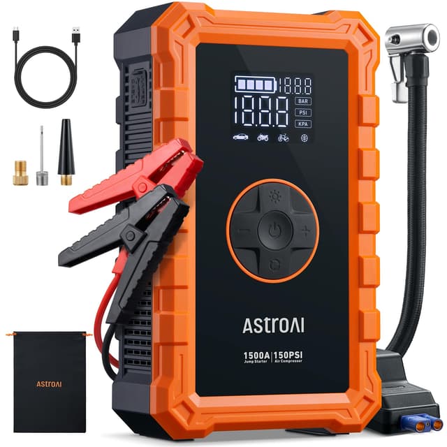 🚗🔋 AstroAI S8 Air Starthilfe Powerbank: 5-in-1 Starthilfegerät 🌟