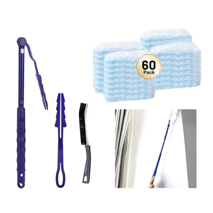 🌟 Esoes 63 Stück Staubmagnet Nachfüllpack mit 1 Handgriff für effektive Staubentfernung! 🌪️
