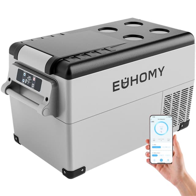 🚀🔥 EUHOMY 30,6L Kompressor Kühlbox 12V/24V DC - Kühl-Gefrier-Kombi (-20℃~20℃)