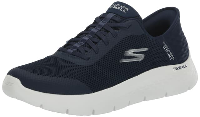 👟 Angebot: Skechers Damen Go Walk Flex Grand Entry Sneaker 39 EU Navy Textile White Trim