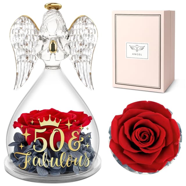 Yamonic Geburtstagsgeschenk für Frauen 🎁 Ewige Rose Geschenke zum 50. Geburtstag